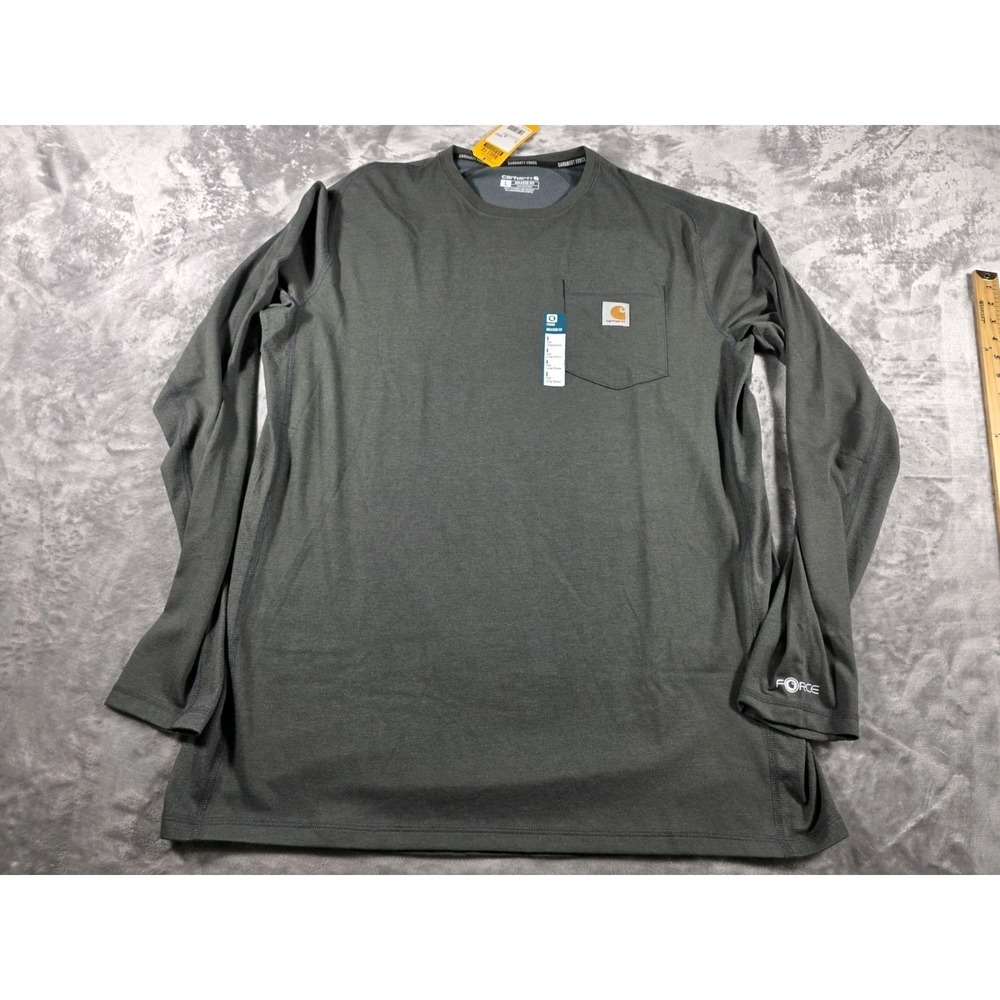 NWT Carhartt‎ Force Relaxed Fit Midweight Long-Sleeve Pocket Shirt Sz L Tall